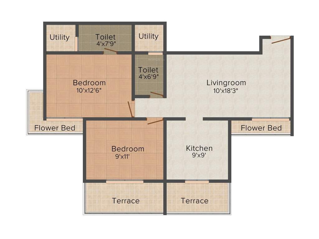 Swastik Shyam Swastik (2BHK+2T (1,165 sq ft) 1165 sq ft)