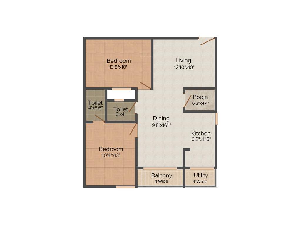 Mahaghar Sai Srinivasa Enclave (2BHK+2T (1,250 sq ft) 1250 sq ft)