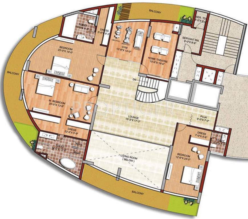 Krrish Monde De Provence (6BHK+6T (10,100 sq ft) + Servant Room 10100 sq ft)