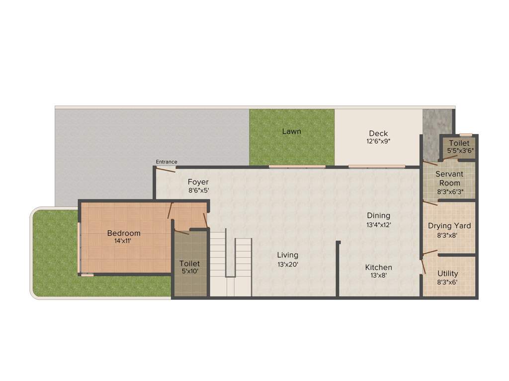 SJR Crystal Cove (3BHK+3T (3,510 sq ft) + Servant Room 3510 sq ft)