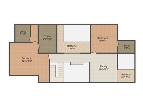 SJR Crystal Cove (3BHK+3T (3,510 sq ft) + Servant Room 3510 sq ft)