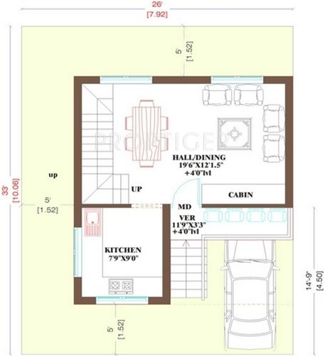 Green Shakthi (2BHK+2T (1,175 sq ft) 1175 sq ft)