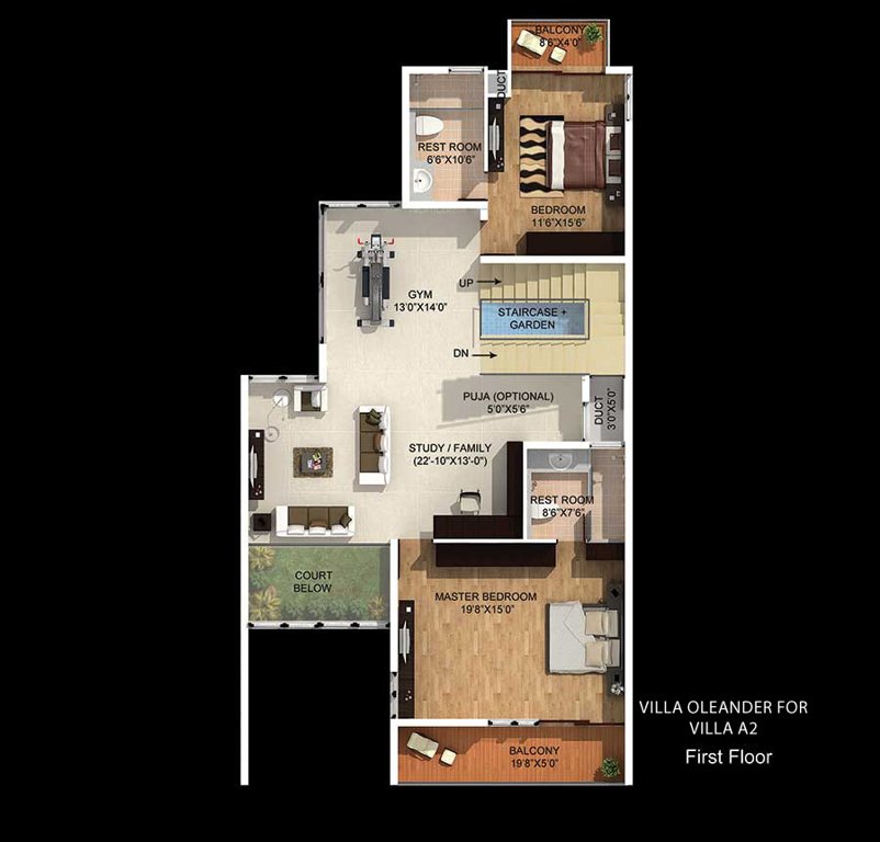 Mantri Signature Villa (3BHK+4T (3,715 sq ft) + Servant Room 3715 sq ft)