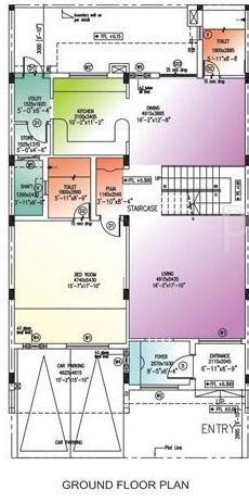 golf link villas Floor Plan Ground Floor Plan