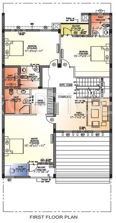golf link villas Floor Plan First Floor Plan