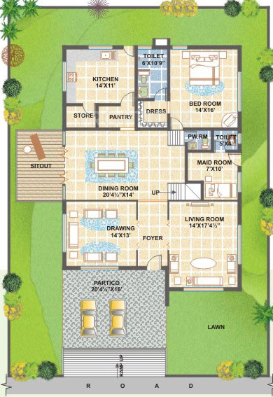  the bamboos Floor Plan Ground Floor Plan