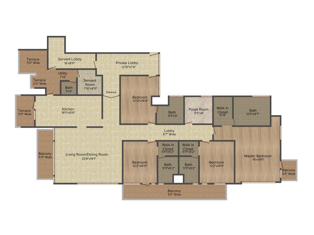 Pioneer Araya (4BHK+4T (4,403 sq ft) 4403 sq ft)