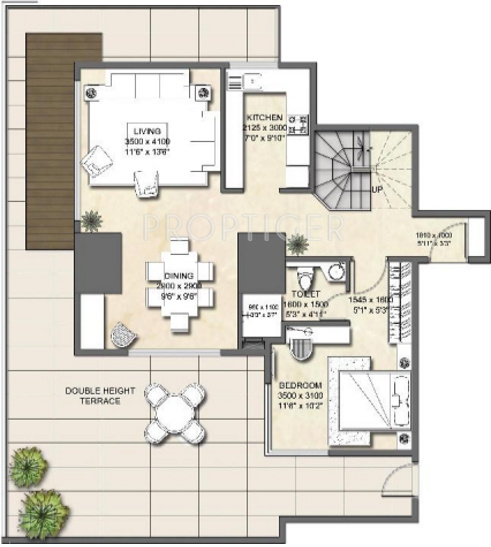 Indiabulls Sky Forest (3BHK+3T (2,921 sq ft) + Study Room 2921 sq ft)