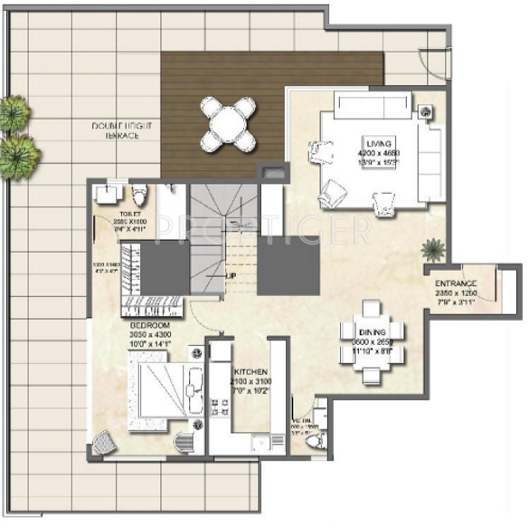 Indiabulls Infraestate Sky Forest (3BHK+5T (3,374 sq ft) + Study Room 3374 sq ft)