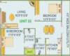 Elegant Orchid Floor Plan (2BHK+2T (1,192 sq ft) 1192 sq ft)