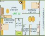 Floor Plan (2BHK+2T (1,192 sq ft) 1192 sq ft) Elegant Orchid Floor Plan (2BHK+2T (1,192 sq ft) 1192 sq ft)