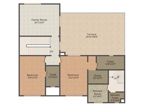 Sobha City Aristos (4BHK+4T (3,735 sq ft) + Servant Room 3735 sq ft)