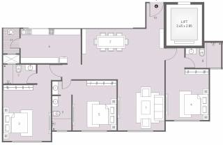 Hubtown The Grove (3BHK+3T (1,772 sq ft) 1772 sq ft) Hubtown The Grove (3BHK+3T (1,772 sq ft) 1772 sq ft)