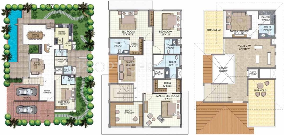 Olympia Panache (4BHK+6T (4,729 sq ft)   Study Room 4729 sq ft)