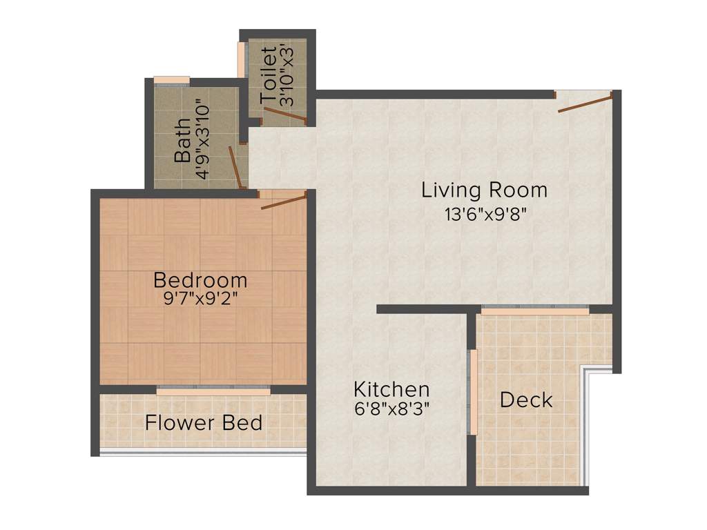Radhe Krishna Apartment (1BHK+1T (635 sq ft) 635 sq ft)