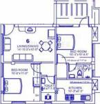 Palace Sai Amruta (2BHK+2T (763 sq ft) 763 sq ft) Palace Sai Amruta (2BHK+2T (763 sq ft) 763 sq ft)