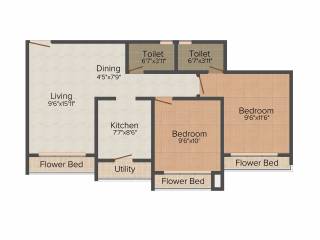 Raj Shree Shashwat (2BHK+2T (890 sq ft) 890 sq ft) Raj Shree Shashwat (2BHK+2T (890 sq ft) 890 sq ft)