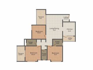 Gauree Atlantica East (3BHK+3T (1,250 sq ft) 1250 sq ft) Gauree Atlantica East (3BHK+3T (1,250 sq ft) 1250 sq ft)