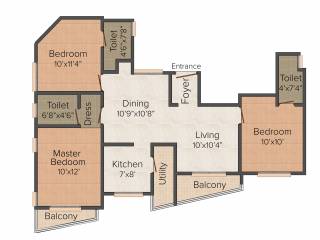 Antony Villeta (3BHK+3T (1,175 sq ft) 1175 sq ft)