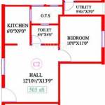 Antony Trend (1BHK+1T (505 sq ft) 505 sq ft) Antony Trend (1BHK+1T (505 sq ft) 505 sq ft)