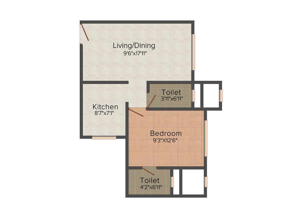 Marathon Embryo (1BHK+1T (639 sq ft) 639 sq ft)