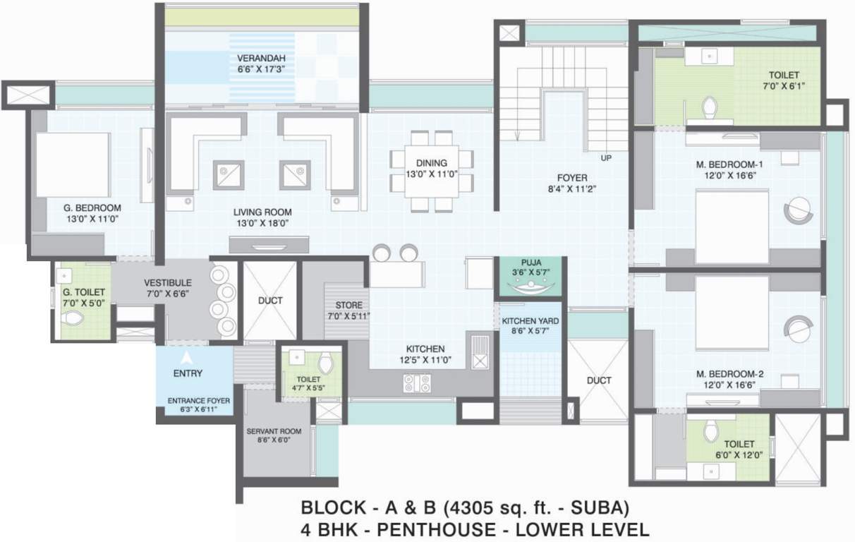 Gala Imperia (4BHK+4T (4,305 sq ft) 4305 sq ft)