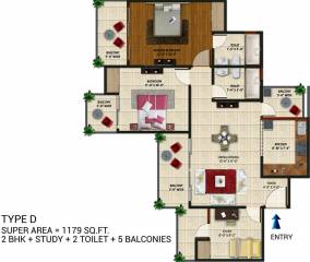 Amaatra Homes (2BHK+2T (1,179 sq ft) Study Room 1179 sq ft) Amaatra Homes (2BHK+2T (1,179 sq ft) Study Room 1179 sq ft)