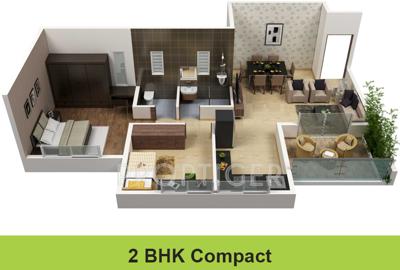 Darode Greenland County (2BHK+2T (924 sq ft) 924 sq ft)