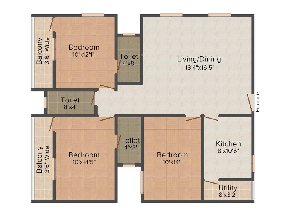 Amigo Sri Sai Supreme (3BHK+3T (1,575 sq ft) 1575 sq ft)