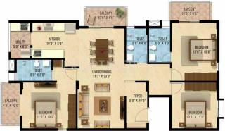 Nakshatra Celestia (3BHK+2T (1,500 sq ft) 1500 sq ft) Nakshatra Celestia (3BHK+2T (1,500 sq ft) 1500 sq ft)