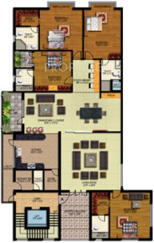 Vijay Rain Forest (4BHK+4T (3,360 sq ft) 3360 sq ft)