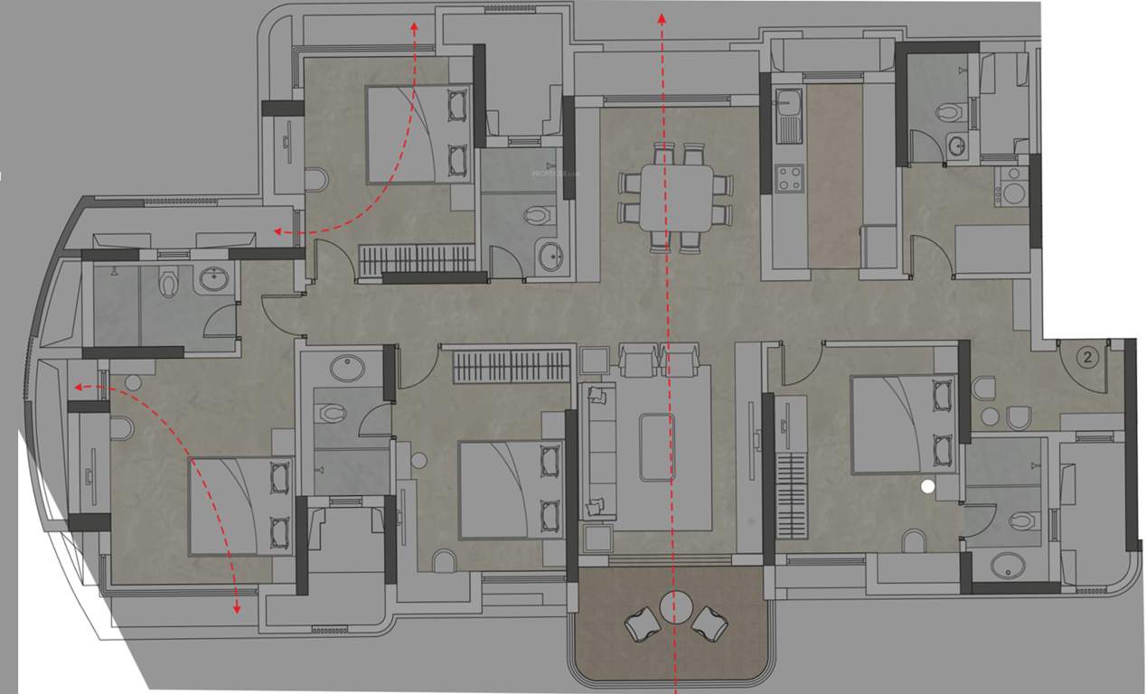 Kalpataru Siddhachal Elite (4BHK+5T (2,646 sq ft) + Servant Room 2646 sq ft)