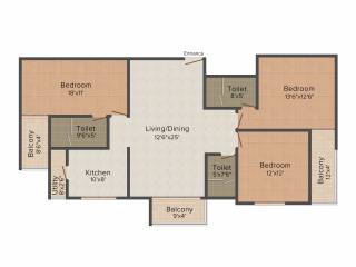 Samruddhi North Square (3BHK+3T (1,675 sq ft) 1675 sq ft) Samruddhi North Square (3BHK+3T (1,675 sq ft) 1675 sq ft)