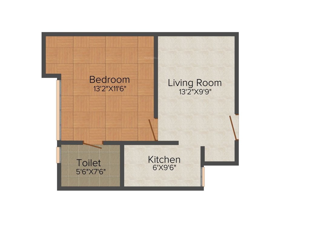 Ameya Sapphire Eighty Three (1BHK+1T (688 sq ft) 688 sq ft)