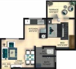 Goel Gyanganga (1BHK+1T (545 sq ft) 545 sq ft)