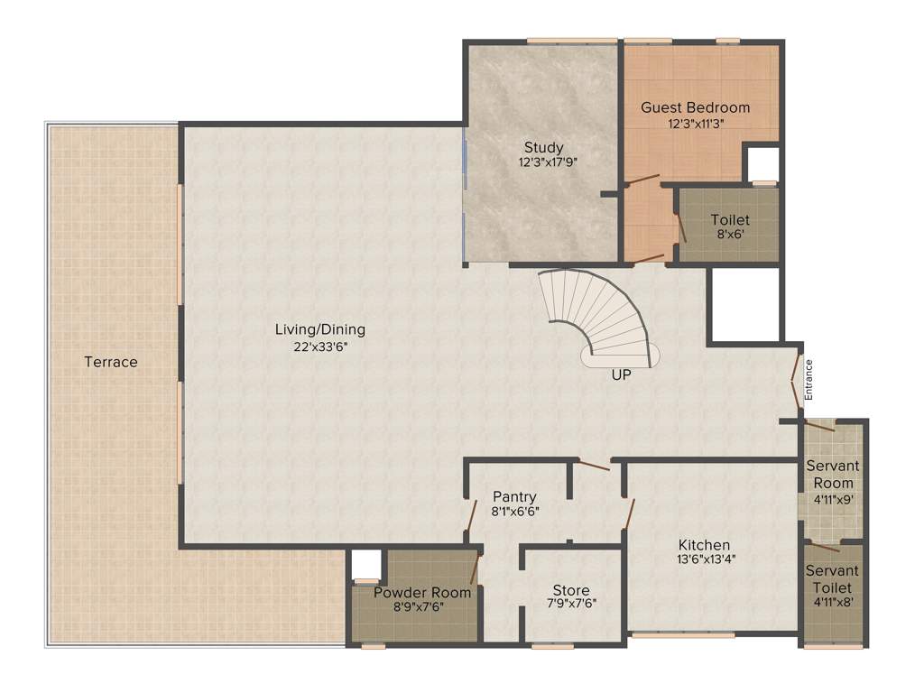 Rohan Aashiana (4BHK+5T (5,500 sq ft) + Servant Room 5500 sq ft)