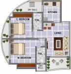 Damji Pentagon Heights (2BHK+2T (920 sq ft) 920 sq ft)