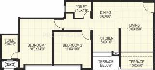 Kumar Pebble Park (2BHK+2T (905 sq ft) 905 sq ft) Kumar Pebble Park (2BHK+2T (905 sq ft) 905 sq ft)