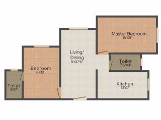 Anchit Kanchan Ganga (2BHK+2T (826 sq ft) 826 sq ft) Anchit Kanchan Ganga (2BHK+2T (826 sq ft) 826 sq ft)
