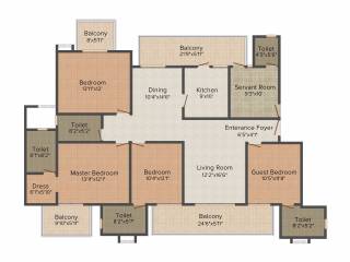 DLF The Primus (4BHK+4T (2,576 sq ft) + Servant Room 2576 sq ft) DLF The Primus (4BHK+4T (2,576 sq ft) + Servant Room 2576 sq ft)