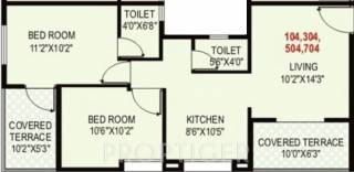 Jai Rutusparsha (2BHK+2T (823 sq ft) 823 sq ft) Jai Rutusparsha (2BHK+2T (823 sq ft) 823 sq ft)