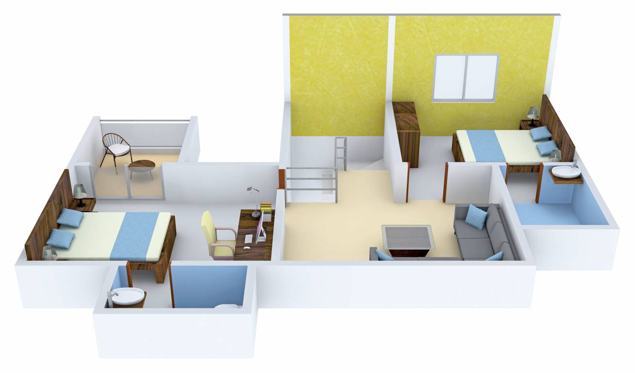 Skylark Ithaca (3BHK+4T (1,991 sq ft) 1991 sq ft)