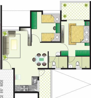  brookefield-willows-a2 Floor Plan Floor Plan