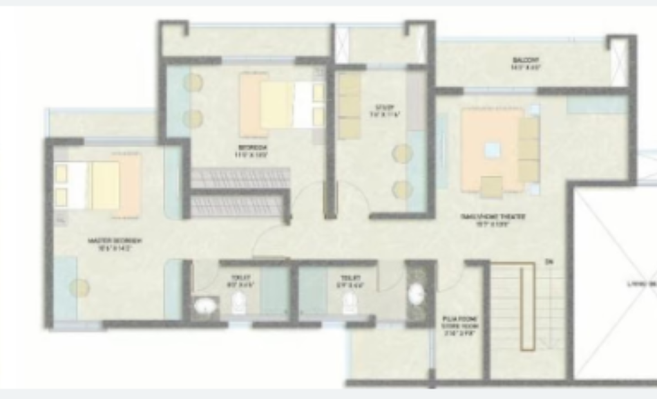 Upper Level Duplex Plan greens Floor Plan Upper Level Duplex Plan
