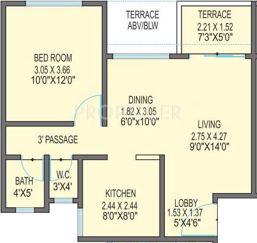 Ishwar River Residency (1BHK+1T (568 sq ft) 568 sq ft)