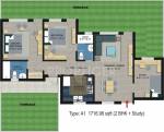 Piedmont Taksila Heights (2BHK+2T (1,716 sq ft) + Study Room 1716 sq ft) Piedmont Taksila Heights (2BHK+2T (1,716 sq ft) + Study Room 1716 sq ft)