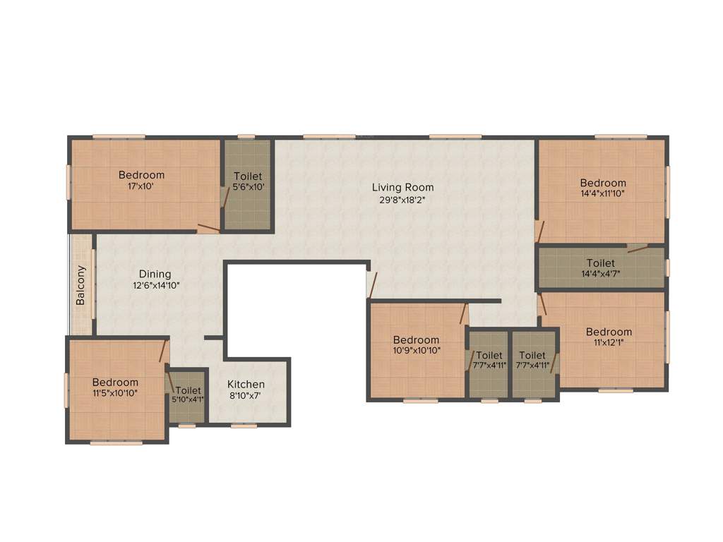 Happy Happy Regency (5BHK+5T (2,960 sq ft) 2960 sq ft)