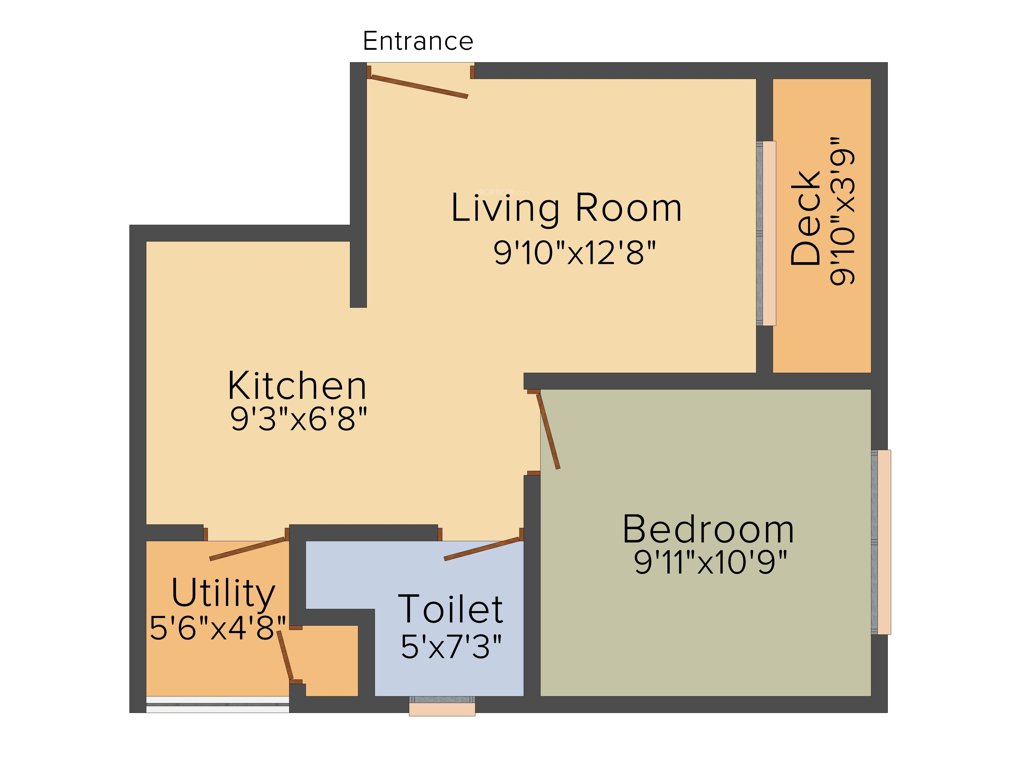 Skylark Ithaca (1BHK+1T (605 sq ft) 605 sq ft)