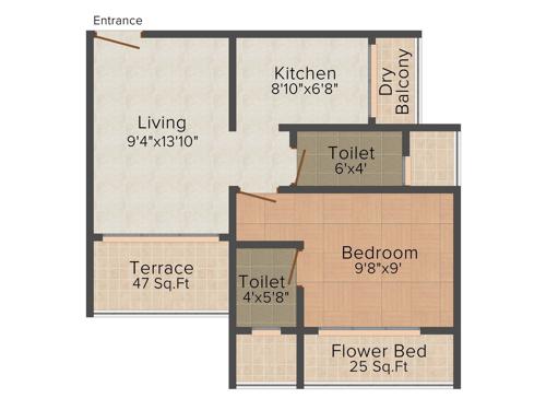 Sai Om Sai Towers (1BHK+1T (672 sq ft) 672 sq ft) Sai Om Sai Towers (1BHK+1T (672 sq ft) 672 sq ft)