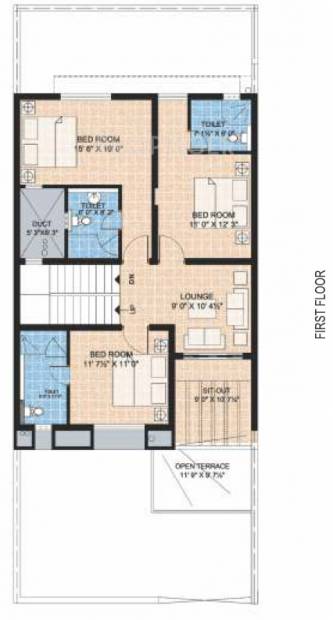 Koncept Ambience The Neighbourhood (4BHK+4T (2,301 sq ft) 2301 sq ft)